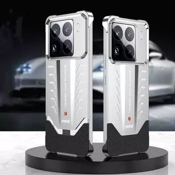 Чехол для Xiaomi Mi 15 Ultra Эластичная застежка Рассеивание тепла Алюминиевый сплав Бескаркасная металлическая крышка для Xiaomi 15 Ultra 15Pro Mi15 For Xiaomi 15 Ultra серебряный