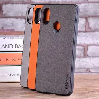 Чехол для xiaomi mi 8 lite se coque, роскошный текстильный кожаный чехол из мягкого ТПУ, жесткий чехол для телефона из ПК для xiaomi mi 8 lite se, чехол Funda mi 8 чёрный