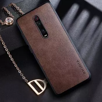 Чехол для Xiaomi Mi 9T Pro Funda Coque Ретро Бизнес Чехлы для телефонов из искусственной кожи для Xiaomi Mi 9t Pro Чехол Capa Funda Cover for Mi 9T pro кофейный