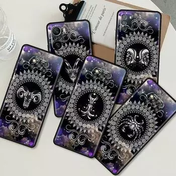 Чехол для Xiaomi Mi Poco X3 NFC X4 Pro F3 F4 GT M4 M3 F1 C40 11 Lite 11T TPU Silicone Funda Phone Cover Mandala 12 Constellations Poco C40