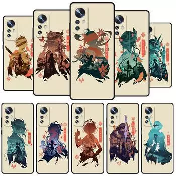 Чехол для Xiaomi Mi Poco X3 NFC M4 F3 C40 11 11T 10T Pro 12 9T 9 10 Lite, мягкий чехол на заднюю панель телефона в стиле аниме Genshin Impact, милый чехол Xiaomi Poco X3 Pro