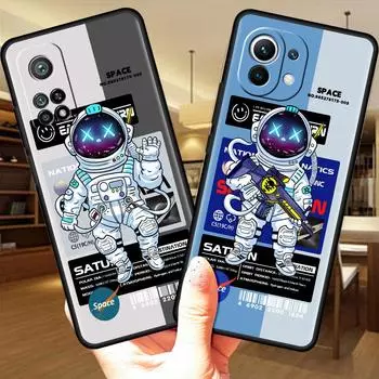 Чехол для Xiaomi Mi Poco X3 NFC F3 11 Lite 5G NE 11T Pro 12 12X Note 10 9T 10T 11i A2 8, модный крутой мягкий чехол для телефона с астронавтом Mi A2 Lite