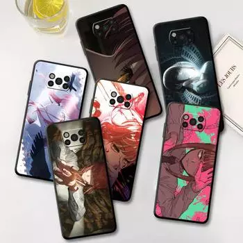 Чехол для Xiaomi Mi Poco X3 NFC X4 Pro F3 M3 C40 F4 GT M5 M4 F1 11 Lite 11T 10T 9T силиконовый чехол для телефона с бензопилой Man Anime Makima Mi Poco C40