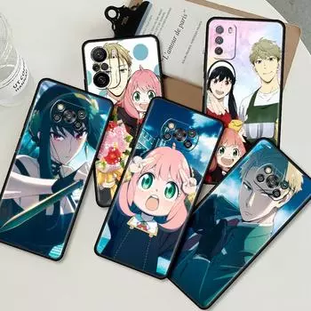 Чехол для Xiaomi Mi Poco X3 NFC X4 Pro F3 F4 GT M4 M3 F1 C40 11 Lite 11T, мягкий силиконовый чехол для телефона, чехол аниме SPYFAMILY Shell Poco C40