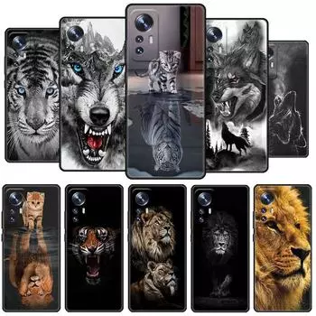 Чехол для Xiaomi Mi Poco X3 NFC M4 F3 C40 11 11T 10T Pro 12 9T 9 10 Lite, мягкий чехол на заднюю панель телефона с изображением волка, собаки, кошки, птицы, льва, тигра Xiaomi Poco X3 Pro