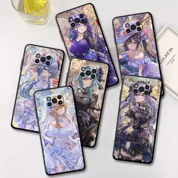 Чехол для Xiaomi Mi Poco X3 NFC X4 Pro F3 M3 C40 F4 GT M5 M4 F1 11 Lite 11T 10T 9T силиконовый чехол для телефона Genshin Impact Girl Funda Mi Poco C40