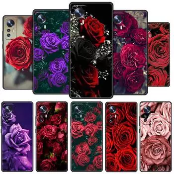 Чехол для Xiaomi Mi Poco X3 NFC M4 F3 C40 11 11T 10T Pro 12 9T 9 10 Lite, мягкий чехол для телефона с яркими красными розами Xiaomi Mi 9