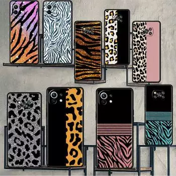 Чехол для Xiaomi Mi Poco X3 X4 NFC M3 Mi 11 11T 10 T 9T 12 9 10T Lite силиконовый чехол для телефона с леопардовым узором Xiaomi Poco M3
