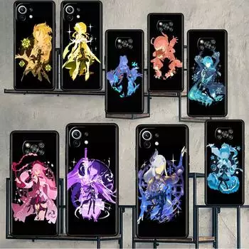 Чехол для Xiaomi Mi Poco X3 X4 NFC M3 Mi 11 11T 10 T 9T 12 9 10T Lite, силиконовый чехол на заднюю панель телефона, аниме Genshin Impact Cool Xiaomi Poco M3