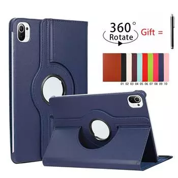 Чехол для Xiaomi Pad 5 11 дюймов 2021 MiPad 5 Pro, держатель для планшета 11, вращающийся на 360 градусов чехол для Mi Pad 5 Pro, чехол Funda Smart, вращающаяся крышка pad 5 pro 5G кадмий красный