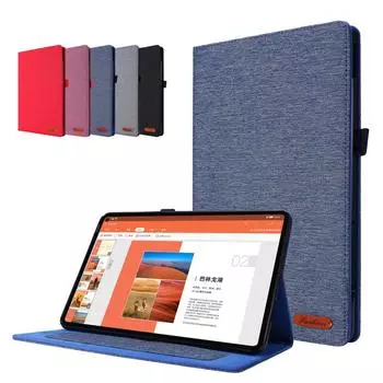 Чехол для XiaoMi Pad 5 Pro Pad5 pro 12,4, чехол из искусственной кожи с рисунком, подставка-держатель, защитный чехол для RedMi 10,6, откидная подставка для планшета For RedMi 10.6 красный