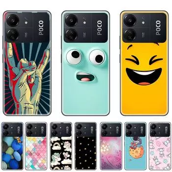 Чехол для Xiaomi Poce C65, черный, PoceC65, милый мультяшный, мягкий силиконовый бампер, 6,74 дюйма, 2310FPCA4G, ударопрочный, ультратонкий, полная защита C65-Style 1