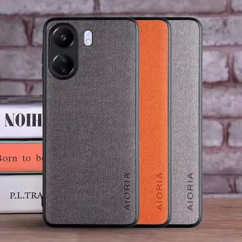 Чехол для Xiaomi Poco C65 C55 C51 C40, чехол из роскошного текстиля, кожи, мягкий жесткий чехол для телефона, чехол для xiaomi poco c65, чехол Poco C65 красный
