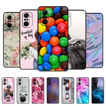 Чехол для Xiaomi POCO F3, чехол для глобальной версии POCO F3 5G, задняя крышка для телефона Poco F 3 PocoF3 6,67 дюйма, черный чехол из ТПУ для POCOPHONE POCO F3