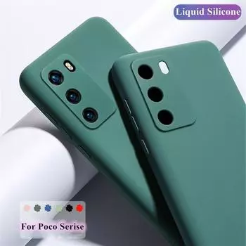 Чехол для Xiaomi Poco M3 Pro 5g, чехол для Poco M3 Pro X3 NFC F3, чехол, жидкий силиконовый бампер для Xiaomi Poco M3 Pro For Poco M3 Pro чёрный