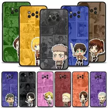 Чехол для Xiaomi Poco X3 Nfc X3 M3 Pro X3 F3 Gt F1, чехол для Mi 11t 10t Pro 9t 11 Note 10 Lite Civi, супер милое нападение на Титанов For Poco M3 Pro 5G