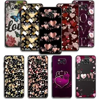 Чехол для Xiaomi Poco X3 Nfc X4pro M3 C40 для Mi 12 11 10 10t 8 Note10 Lite 11ultra 11t Pro F1 Girl Women Butterfly Crown Love For Mi Note 10 Lite