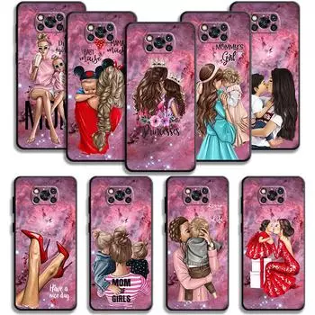 Чехол для Xiaomi Poco X3 Nfc X4pro X5 M3 для Mi 12 13 11 10 10t 8 Note10 Lite 11ultra 11t Pro F1 Mom Princess для маленьких девочек и женщин For Mi Note 10 Lite