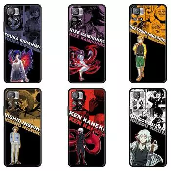 Чехол для Xiaomi poco x3 pro x3nfc x3pro mi 12 12pro 12x 11 lite 11t Funda 9t 10t, чехол Кен Канеки Тоука Киришима Ризе Камиширо Mi 10 5G