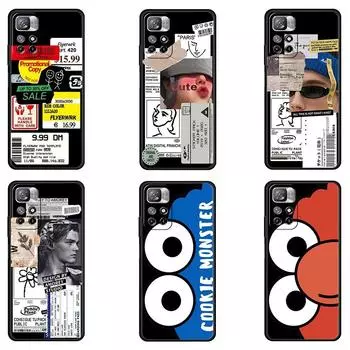 Чехол для Xiaomi poco x3 pro x3nfc pocox3pro mi 12 12pro 12x 11 lite 11t Funda 11ultra 9t 10t, роскошный чехол с модной этикеткой Mi 9T