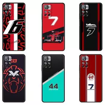 Чехол для Xiaomi poco x3 pro x3nfc pocox3pro mi 12 12pro 12x 11 lite 11t Funda 11ultra 9t 10t, чехол F1 Team Number 33 44 7 16 Mi 9T