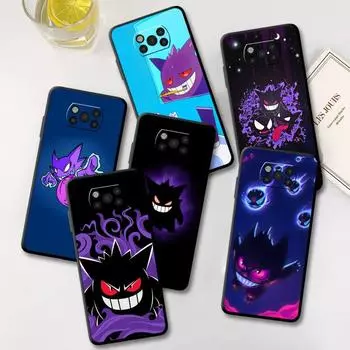 Чехол для Xiaomi Poco X3 Pro X4 NFC F4 GT F3 M5 M4 5G M3 11 Lite 11T 10T 9T черный силиконовый чехол для телефона Gengar Pokemon Cool Mi 9T
