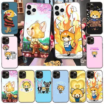 Чехол для Xiaomi Poco X6 X4 M5 M6 F5 F6 C65 C55 C50 C51 C40 Redmi Note 7 8 14C A3X 13C 12C 11 10A 9C Pro черный мягкий чехол LI22 Aggretsuko Xiaomi 12 верблюд