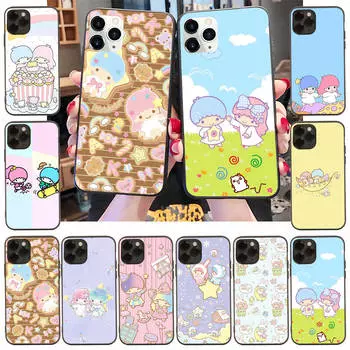 Чехол для Xiaomi Poco X6 X4 M5 M6 F5 F6 C65 C55 C50 C51 C40 Redmi Note 7 8 14C A3X 13C 12C 11 10A 9C Pro черный мягкий чехол LI12 Little Twin Stars Redmi 6 гагат