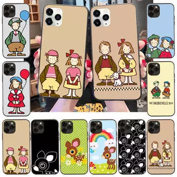 Чехол для Xiaomi Poco X6 X4 M5 M6 F5 F6 C65 C55 C50 C51 C40 Redmi Note 7 8 14C A3X 13C 12C 11 10A 9C Pro Black Sofe Cover LI6 Deery Lou Vaudeville Duo Redmi Note 8T олений