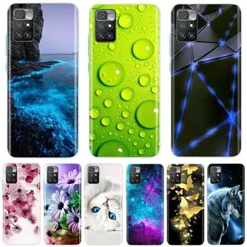 Чехол для Xiaomi Redmi 10 на Redmi10, мягкий силиконовый чехол из ТПУ для задней панели телефона, чехол для Xiaomi Redmi 10, чехол-бампер, Fundas Shell Redmi 10