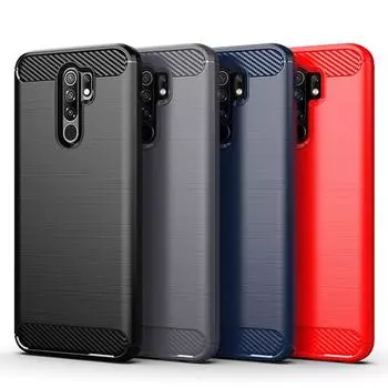 Чехол для Xiaomi Redmi 9 Redmi 9A 9C 8A Note 8 T 9 Pro 9S 8T, противоударный бампер, мягкий чехол из углеродного волокна из ТПУ для телефона Redmi 9A Redmi 7 чёрный