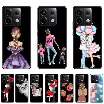 Чехол для Xiaomi Redmi Note13 Redmi Note 13 Pro, роскошный черный, полная защита, мягкий ТПУ для Note 13Pro + 5G, противоударный силиконовый чехол Redmi Note 13 белый