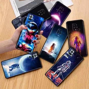 Чехол для Xiaomi Redmi Note 10 9 11 Pro, мягкий чехол для телефона 10S 9S K40 8 9A 9C 9T 7 10C 8T, силиконовый чехол, крутая Капа с одиноким астронавтом Redmi Note 7