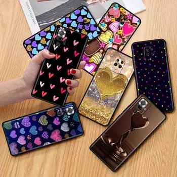 Чехол для Xiaomi Redmi Note 10 9 11 Pro, мягкий чехол для телефона 10S 9S K40 8 9A 9C 9T 7 10C 8T, силиконовый чехол Love You Pink Hear Shell Redmi Note 7