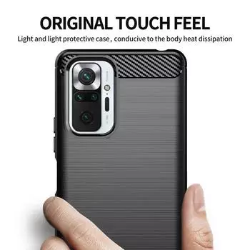 Чехол для Xiaomi Redmi Note 10 Pro Redmi 10 9 9T Note 10S 10 5G, противоударный бампер, силиконовый чехол из ТПУ для телефона Redmi Note 10 Pro Redmi Note 10 чёрный