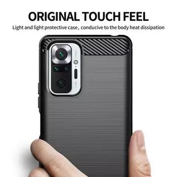 Чехол для Xiaomi Redmi Note 10 Pro Redmi 10 9 9T Note 10S 10 5G, противоударный бампер, силиконовый чехол из ТПУ для телефона Redmi Note 10 Pro Redmi Note 10 чёрный