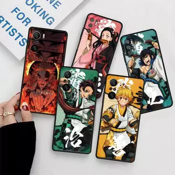 Чехол для Xiaomi Redmi Note 11 10 9 8 Pro 12 10C 9S 10S 11S 9A 9T 9C 10A 7 K40 8T силиконовый чехол для телефона Demon Slayer аниме Fundas Redmi 8