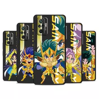 Чехол для Xiaomi Redmi Note 11 10 Pro 12 10S 11S 9 9S 8 8T 7 K40 9A 9C 9T 10C K50 9i, мягкий чехол для телефона в стиле аниме Saint Seiya Sac Redmi K50 Gaming