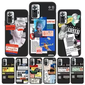 Чехол для Xiaomi Redmi Note 11 10 9 8 Pro, чехол со штампом и штрих-кодом для Redmi Note9 Pro 12X 8T 9S 10S 7 9T 9A 9C NFC 8A, чехол Redmi Note 9T 5G