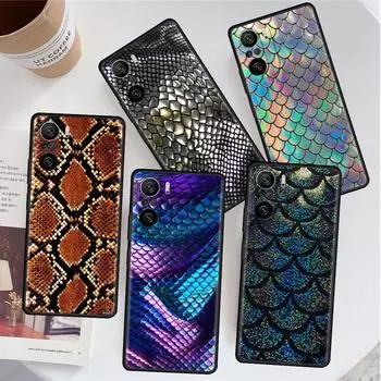 Чехол для Xiaomi Redmi Note 11 9S 10 9 8 7 9A 9C 9i K40 8T 10C 9T K50, силиконовый чехол для телефона, змеиная кожа, принт животного Redmi Note 10 5G