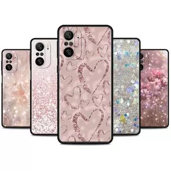 Чехол для Xiaomi Redmi Note 11 9S 10 9 8 7 9A 9C 9i K40 8T 10C 9T K50 силиконовый чехол блестящий розовый крутой Redmi K40 Pro