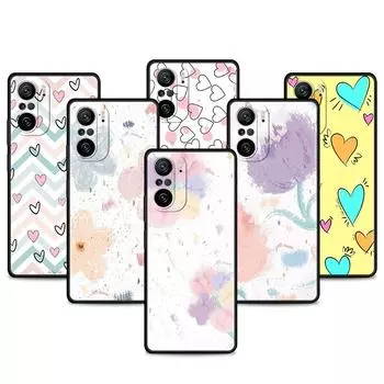 Чехол для Xiaomi Redmi Note 11 9S 10 9 8 7 9A 9C 9i K40 8T 10C 9T K50 силиконовый чехол для телефона LOVE Heart Redmi Note 10 5G