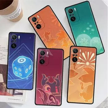 Чехол для Xiaomi Redmi Note 11 9S 10 9 8 7 9A 9C 9i K40 8T 10C 9T K50 силиконовый чехол для телефона Genshin Impact Logo Redmi Note 10 5G