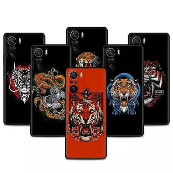 Чехол для Xiaomi Redmi Note 11 9S 10 9 8 7 9A 9C 9i K40 8T 10C 9T K50 силиконовый чехол для телефона тигр животное Redmi Note 10 5G