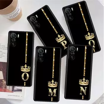 Чехол для Xiaomi Redmi Note 11 9S 10 9 8 7 9A 9C 9i K40 8T 10C 9T K50 силиконовый чехол для телефона розовое золото 26 букв MRPZ Redmi Note 10 5G