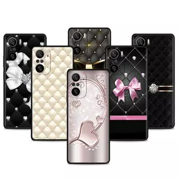 Чехол для Xiaomi Redmi Note 11 9S 10 9 8 7 9A 9C 9i K40 8T 10C 9T K50 силиконовый чехол для телефона Love Bow Redmi Note 10 5G