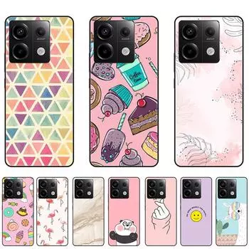 Чехол для Xiaomi Redmi Note 13 Redmi Note13 Pro, черный, полная защита, мягкий ТПУ для Note 13Pro + 5G, противоударный силиконовый чехол Redmi Note 13 белый