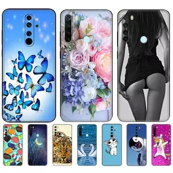 Чехол для xiaomi Redmi Note 8T, мягкий силиконовый чехол для xiaomi Redmi Note 8, чехол T Fundas для Redmi Note 8 PRO, черный чехол из ТПУ Redmi NOTE 8