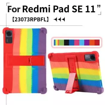 Чехол для Xiaomi Redmi Pad SE 11,0 2023, противоударный силиконовый детский защитный чехол для планшета Redmi Pad SE 11 дюймов Fundas Redmi Pad SE 11 inch красный