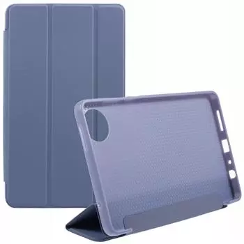 Чехол для Xiaomi Redmi Pad SE 4G 8,7 дюйма из ПУ кожи+силикона, трехскладная подставка, чехол для планшета Purple